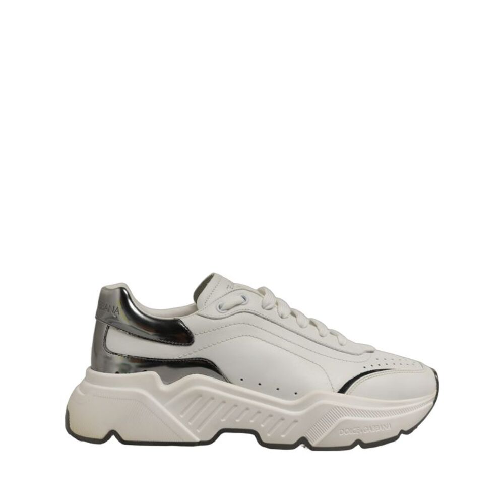 Dolce & Gabbana ]White Silver Daymaster Men Sneakers Men's Shoes